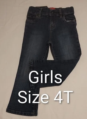 EUC Levis 517 Girls Flare Jeans Size 4T Blue Denim Pants Bottoms adjustable - Image 1 of 4
