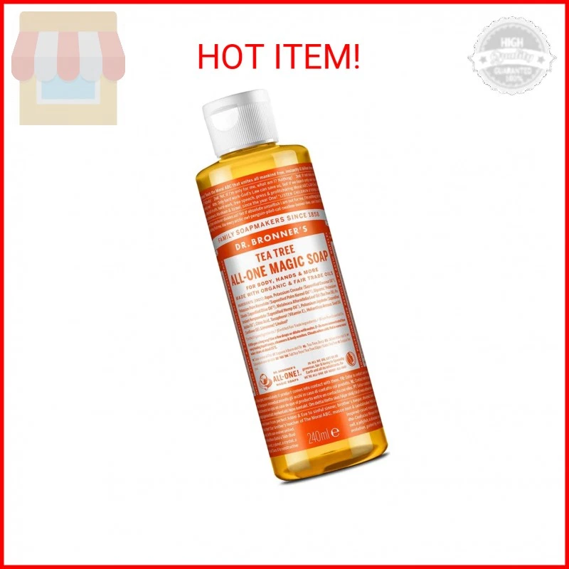 Dr. Bronners Tea Tree 8oz Castile Soap