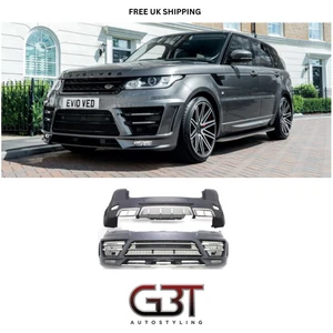 KIT CARROZZERIA COMPLETA CON 4 X DRL PER RANGE ROVER SPORT 2013-2017 L494 PLASTICA LM STK - Foto 1 di 6