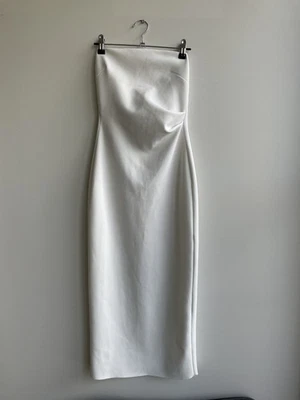 BEC + BRIDGE White Strapless Midi Dress Sz 8 VGC - image 1 of 4