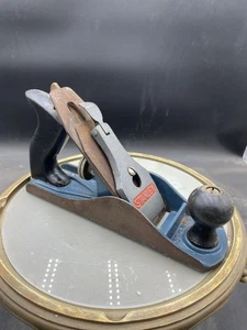 Vintage Stanley C557MP Handhobel glatter Boden, blau, Holzgriffe Made in USA - Bild 1 von 5