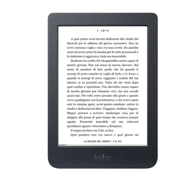 Kobo Nia lettore e-book Touch screen 8Gb Wi-Fi Nero - Immagine 1 di 2