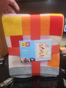 NEW! Lego X Target Collection Throw Blanket Geometric Block Stripe NWT - Picture 1 of 4