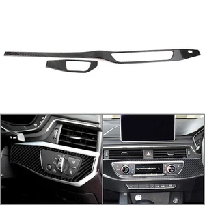 Carbon Fiber Interior Upper Air Vent Outlet Cover Trim RHD For Audi A4 B9 17-20 - Picture 1 of 11