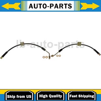 Front Brake Hose 2x For Hummer H3 2007-2010 Hummer H3T 2009-2010 - Image 1 of 4