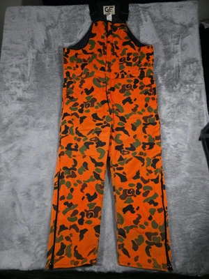 Baberos de caza Gunflint para hombre XL naranja camuflaje mono de alta visibilidad brillante vintage Foto 1 de 4