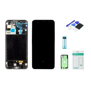Samsung Galaxy A50 Display (mit Rahmen) schwarz - Set Versand aus Deutschland - Bild 1 von 1