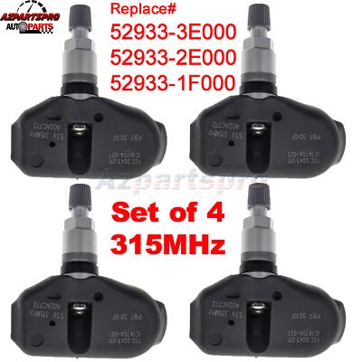 Juego de 4 sensores de presión de neumáticos TPMS 315 MHz para Kia Amanti Sorento 2007 2008 2009 Foto 1 de 4