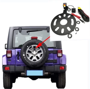 HD Car Rear View Camera For Jeep Wrangler 2009-2016 On Spare Tire Backup Vehicle - Picture 1 of 9