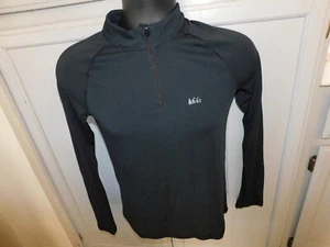 R.E.I. black 1/4 zip pullover lightweight kid sz L (14/16) - Picture 1 of 6