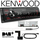 Produktbild - Kenwood KMM-DAB307 mit DAB+ Antenne Autoradio 1-DIN Digital-Radio USB AUX-IN MP3