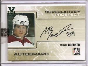14/15 ITG SUPERLATIVE VAULT PROSPECT SILVER AUTOGRAPH Mikkel Boedker 1/1 - Picture 1 of 1