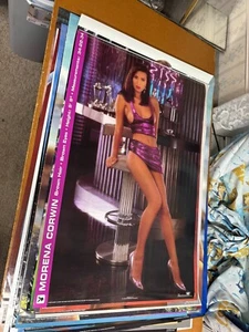 #54 Vintage 1993 Poster 35x23 Playboy Morena Corwin Stats in Heels OSP Publish. - Bild 1 von 3
