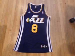 NBA Utah Jazz Deron Williams Basketball Trikot #8 Adidas S blau NBA 4 lila - Bild 1 von 5