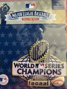 HOUSTON ASTROS 2022 WORLD SERIES CHAMPIONS JERSEY STYLE "TROPHY" PATCH MLB CHAMP - Picture 1 of 1