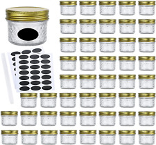 Glass Jars with Regular Lids,Mini Wide Mouth Mason Jars, 4 ounces
