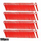 100X Plastic Cutting Blades 83Mm For Cordless Grass Strimmer Trimmers Pa6 Parts