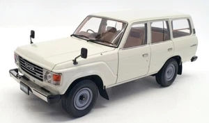 Kyosho 1/18 Scale Diecast 08956W - 1980 Toyota Land Cruiser 60 - White - Picture 1 of 6