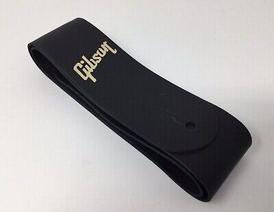 Brand New Gibson USA Black Leather Guitar Strap