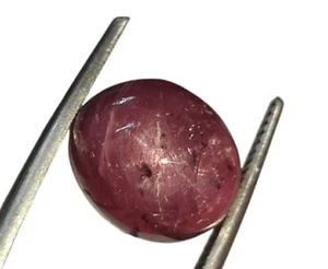 7.90 Carat 100% Natural Star Ruby 6 Rare Oval Cabochon Loose Gemstone SR-1 - Picture 1 of 3