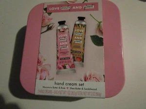 Love Beauty & Planet Hand Cream Set Murumuru Butter & Rose Shea Butter Pink Tin - Picture 1 of 2