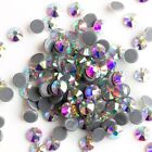 Round Charm Garments Hotfix Rhinestones Flatback Glass Crystal Diy Beads 1pack