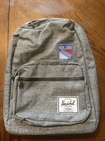 Herschel Supply Co - Heather Grey Raven Crosshatch  Backpack - New York Rangers Cover