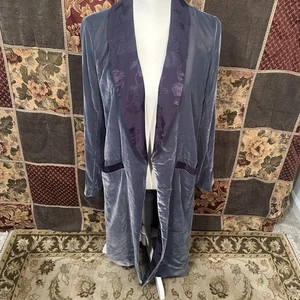 Chaqueta plumero Free People Velvet Dreams para mujer XS extra pequeña azul púrpura - Imagen 1 de 16