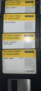 Symantec The Norton Utilities Version 8.0. 3.5" Floppy Disk Windows DOS - Picture 1 of 1