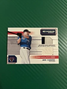 2002 Donruss Big League Challenge Materials Jim Thome Jersey And Ball Game Used - Picture 1 of 4