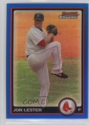 2010 Bowman Chrome Blue Refractor /150 Jon Lester #82 - Image 1 of 2