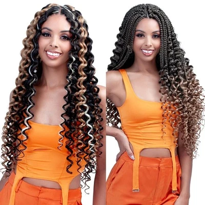 Trenza de ganchillo Bobbi Boss - Rizo Gogo brasileño 20" Foto 1 de 3