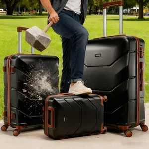 Koffersets 3-teilig, ABS+PC robuste Koffer+Rollen, TSA-Schloss+Handgepäck NEU\ - Bild 1 von 34