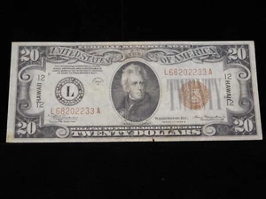 1934 A $20 HAWAII overprint emergency issue - Picture 1 of 12