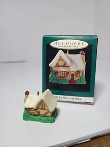 1995 Hallmark Miniatur Andenken Ornament Tudor House Old English Village 8th - Bild 1 von 6