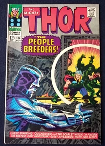 Thor #134, primera aplicación. High Evolutionary, aplicación Galactus. Edad de Plata 1966, F/VF - Imagen 1 de 12