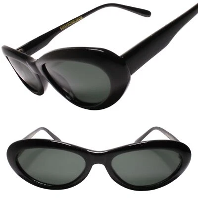 Gafas de sol redondeadas genuinas vintage años 80 90 para mujer ojo de gato aspecto retro chic Foto 1 de 3