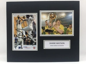 RARE Shane Watson Australia Cricket Signed Photo Display + COA AUTOGRAPH ASHES - Picture 1 of 3