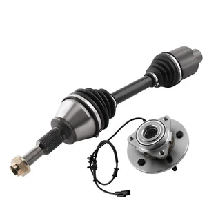 2x CV Axle Shaft + Wheel Bearing Hub For Ram 1500 2012-2018 515151 66-3740 - Picture 1 of 12