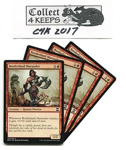 Magic MTG Eternal Masters 2015: 4x4 Borderland Marauder rojo juego sin jugar - Imagen 1 de 1