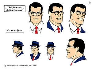 CHALLENGE Of The SUPER FRIENDS :  CLARK KENT HEADS MODEL SHEET DC TOTH Superman - Picture 1 of 1