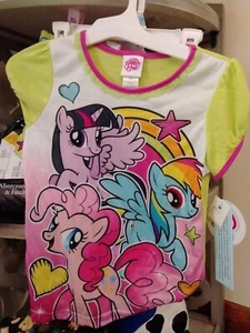 Girl Size Medium My Little Pony Two Piece Short Pajama Set - Picture 1 of 4