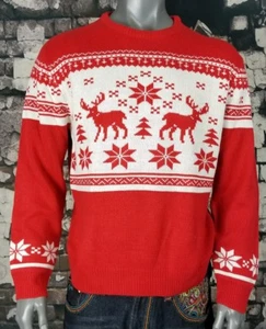 NEW NWOT -MY CHRISTMAS PARTY SWEATER SIZE XL Not Ugly Tacky Red spencers - Picture 1 of 1