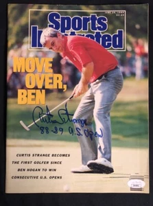 Curtis Strange Signed 89 SI Cover - 88/89 US Open Inscription HOF JSA - Picture 1 of 1