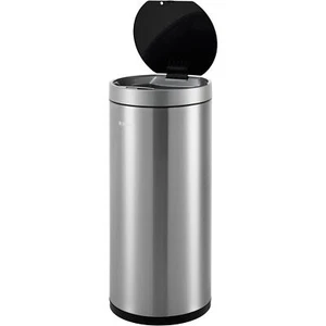 Round Motion Sensor Trash Can 9-1/4 Gallon Brushed Stainless Steel - Picture 1 of 7