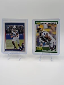 2 tarjetas de novato Malik Nabers New York Giants WR - 2024 Panini Score #5 y #306 - Imagen 1 de 6