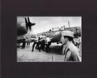 8X10 Matted Print Picture Edward Steichen WWII: USS Yorktown Flight Deck Crew