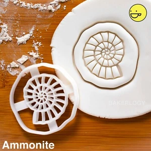 Ammonite cookie cutter |fossil sea creature jurassic extinct earth history shell - Picture 1 of 4