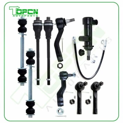 9pcs Suspension Kit Sway Bar Tie Rod End Pitman For 2001-2006 Chevrolet Tahoe Foto 1 de 4