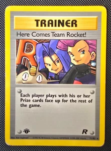 Tarjeta Pokémon - ¡Aquí viene Team Rocket! 1ª Edición - No Holo Raro - 71/82 LP-MP - Imagen 1 de 2